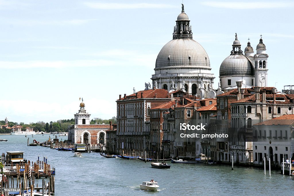 S. Maria d. Salute-Kirche - Lizenzfrei Ausflugsboot Stock-Foto