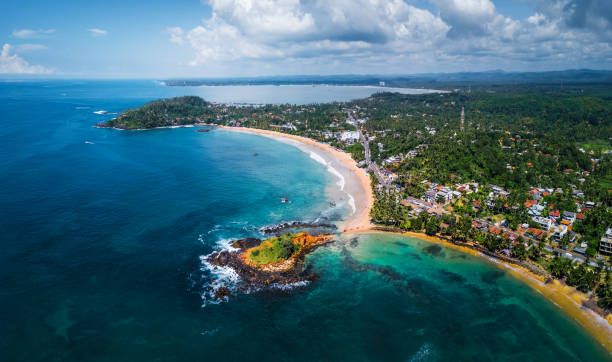 istock Aerial panorama of the tropical beach 906992908