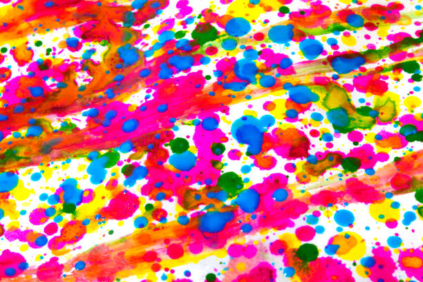 istock Acrylic Paint Splatters and spots for Background 906993156