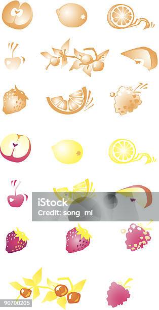 Fruit And Berries Stock Illustration - Download Image Now - Apple - Fruit, Berry Fruit, Cherry