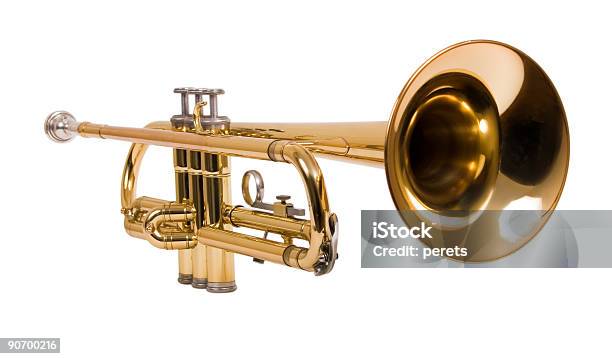 Trumpet Stock Photo - Download Image Now - Trumpet, White Background, Cut Out