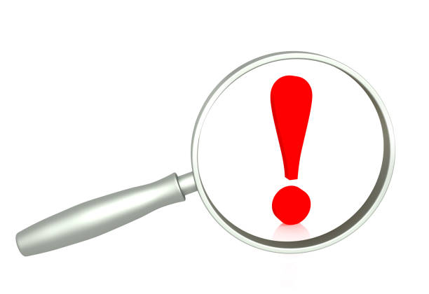 istock Magnifying glass and question mark of red color 907017294