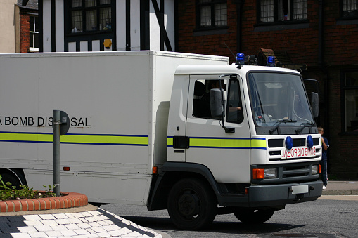 Ambulance speeding through city centre