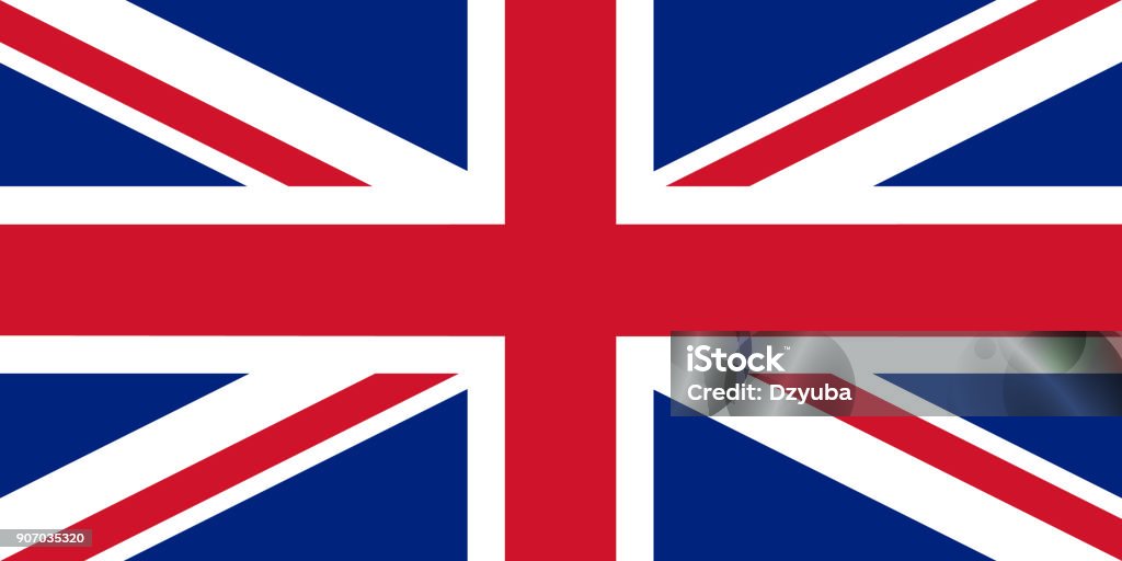 The official flag of great Britain The official flag of great Britain. Vector illustration. British Flag stock vector