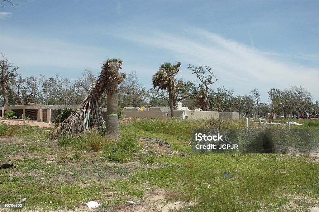 Hurricane Katrina Hotel destroyed by hurricane Katrina in Biloxi Mansion Stock Photo