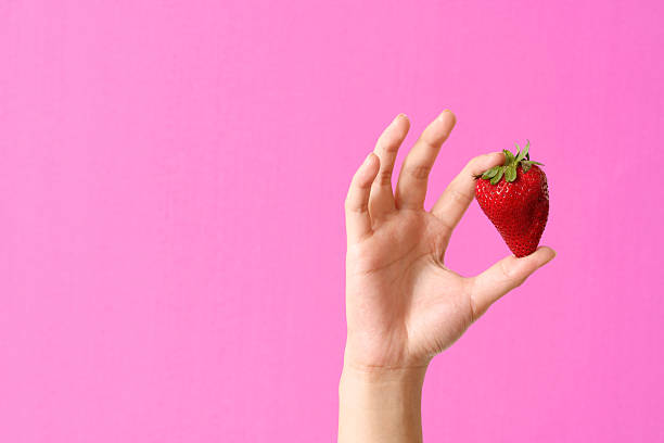 istock Strawberry and woman 90706582