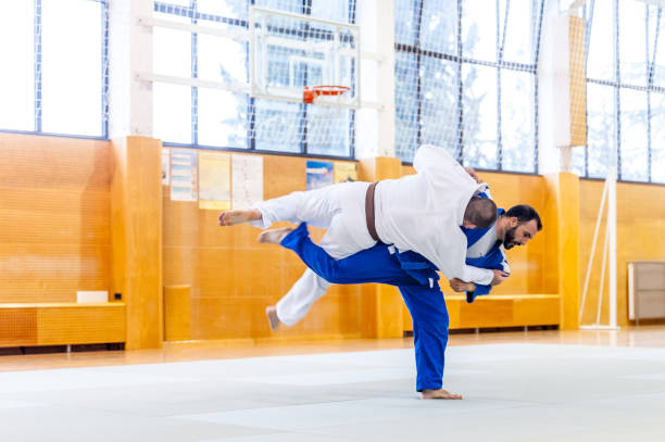istock Martial Artisti In Judo Competition 907067554