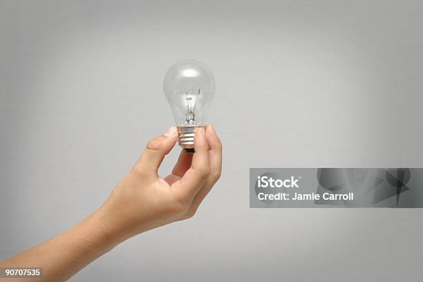Child Ideas Stock Photo - Download Image Now - Human Hand, Light Bulb, Anatomy