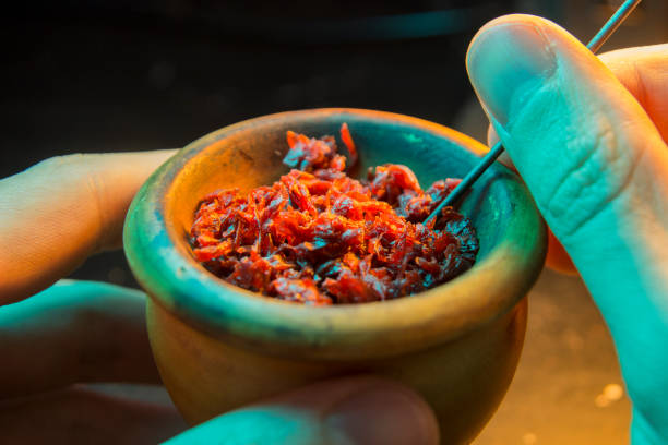 istock The process of cooking shisha, hookah bowl 907126744