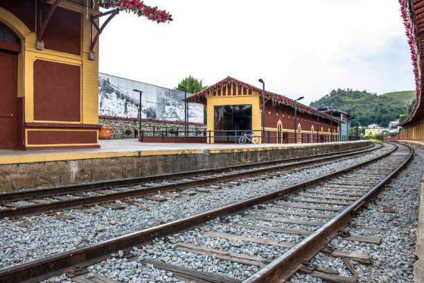 Former Paranapiacaba train station in the city of Santo André in southeastern Brazil