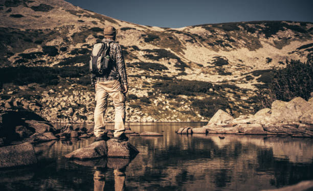istock Hiking in the mountains alone 907180324