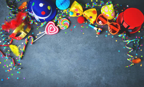 istock Colorful birthday or carnival background 907181100