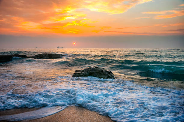 istock Sunset on the Varna beach 907181320