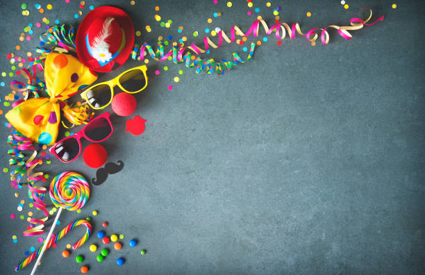 colores de fondo cumpleaños o carnaval - fasching fotografías e imágenes de stock