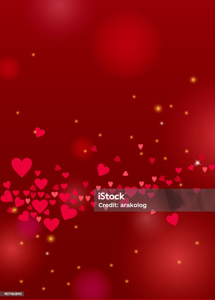 Schöne Liebe Hintergrund mit Herzen und funkelt für Valentinstag-design - Lizenzfrei Valentinstag Vektorgrafik