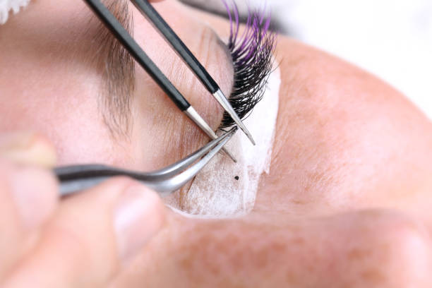 istock Extension eyelashes, beauty concept 907190578