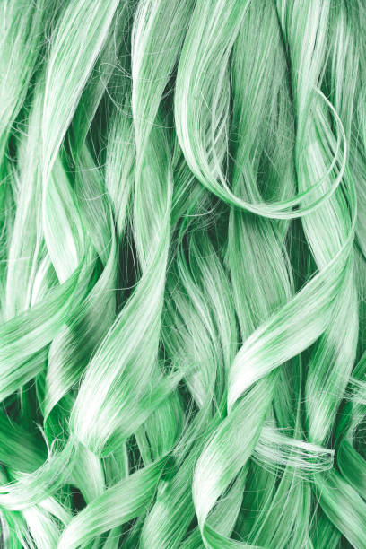 istock Green Curly Hair Background 907192022