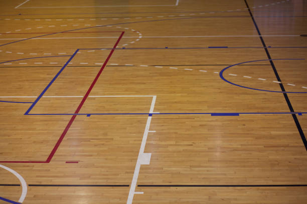 Basketball court lines