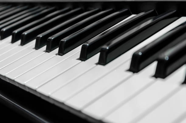 istock piano keys close-up on the whole frame 907295178