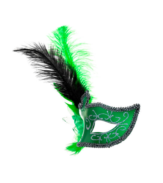 istock Venetian carnival mask isolated on white background 907309392