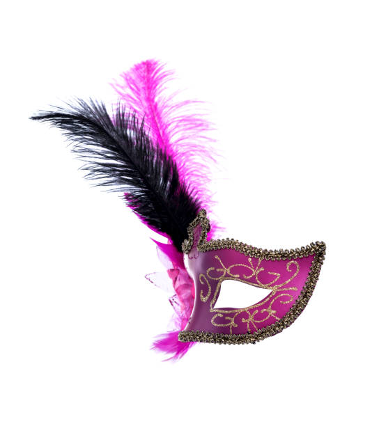 istock Venetian carnival mask isolated on white background 907309576