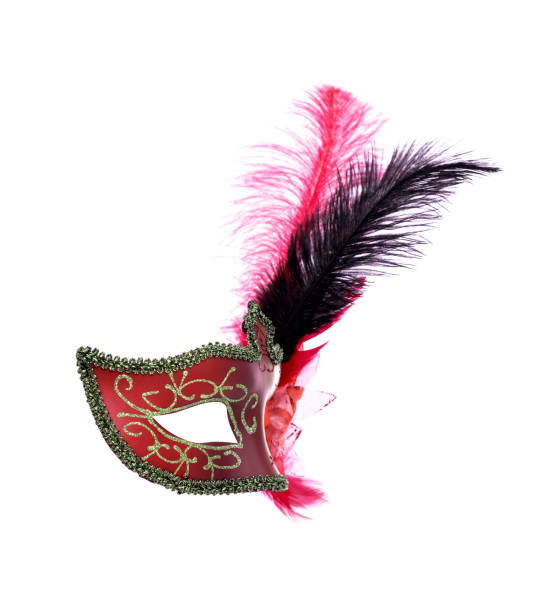 istock Venetian carnival mask isolated on white background 907311716