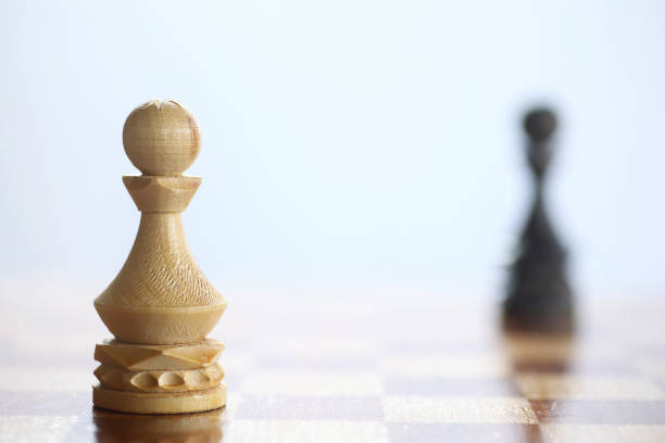istock The concept of the chess game 907322848