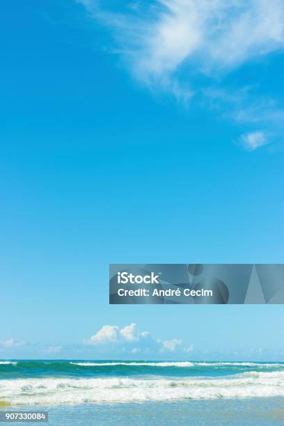 Sunny Beach And Tropical Sea Stock Photo - Download Image Now - Sky, Beach, Blue