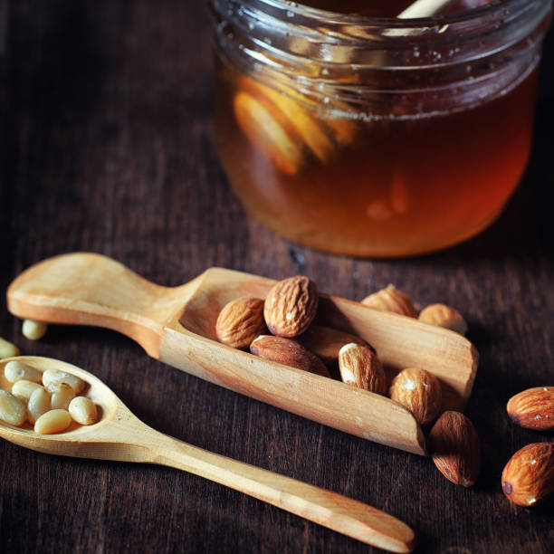Charlotte with apples and nuts. Preparation of apple baking with
