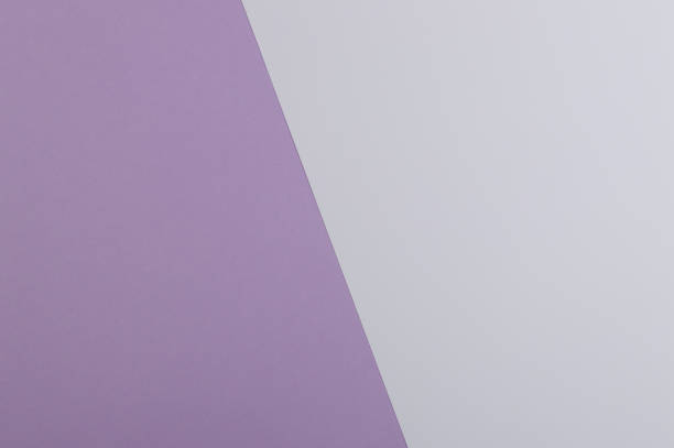 Paper flat composition with ultra violet and grey background for text
