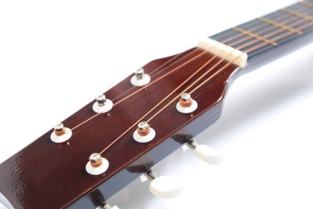 istock acoustic guitar on white background 907420720
