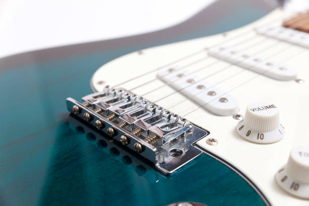 istock electric guitar close-up. 907420756