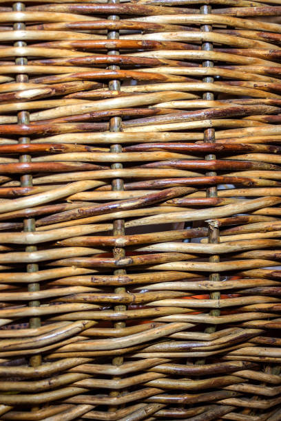 istock Background woven of willow twigs 907432692