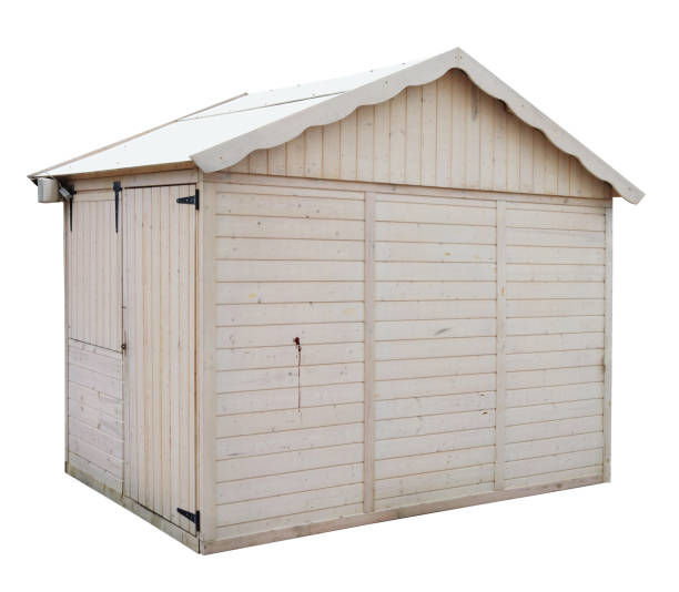 istock Closed  wooden rural barn. 907471960