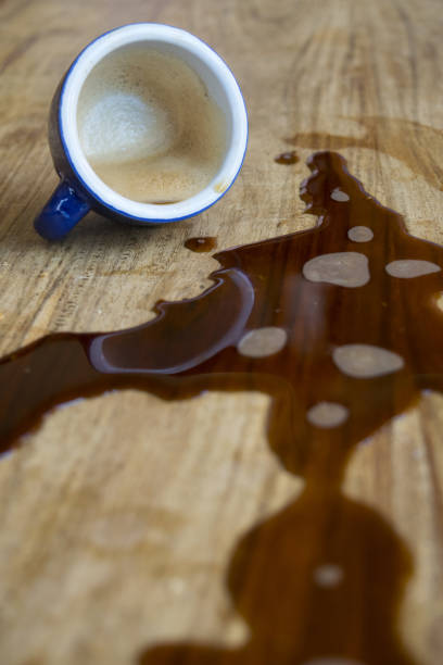 istock espresso coffee poured on a wooden table 907479764