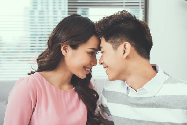 istock In love couple looking at each other 907484948