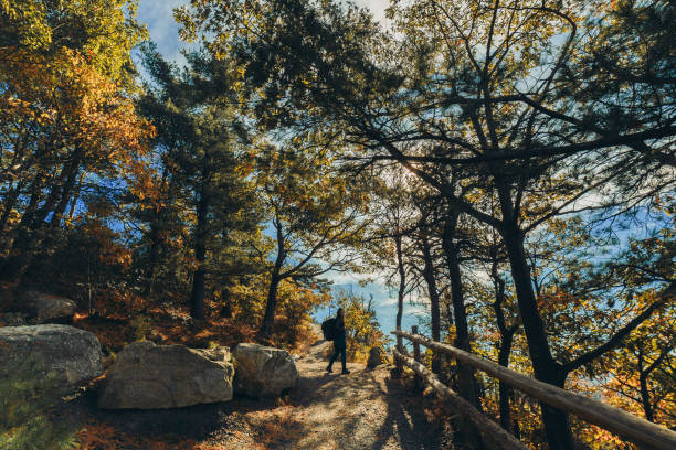 Woman on Bear Mountain Trail