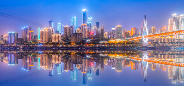 istock Urban road square building landscape skyline 907490988