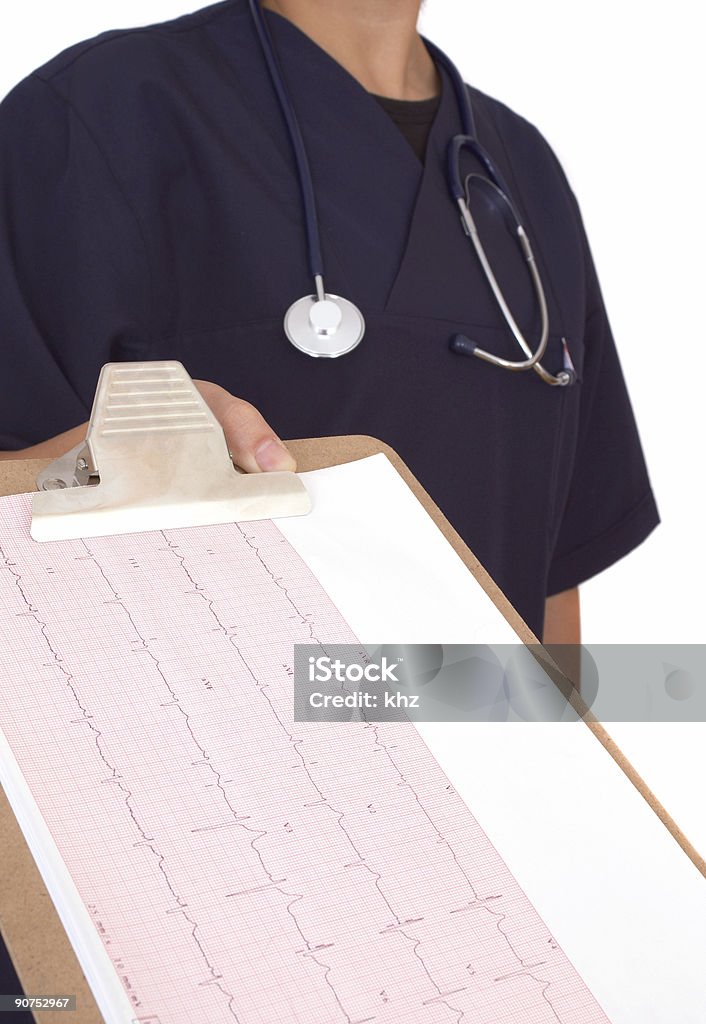 Il cuore monitor report - Foto stock royalty-free di Analizzare