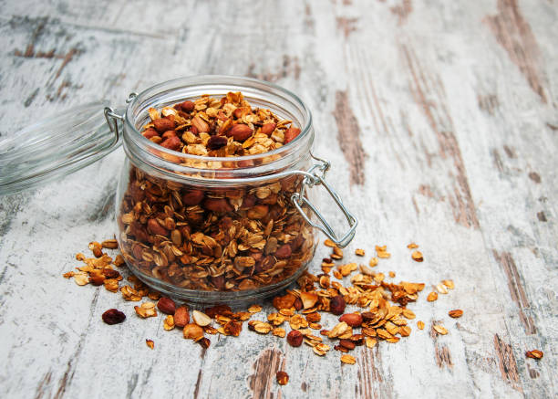 istock Homemade baked granola 907553126
