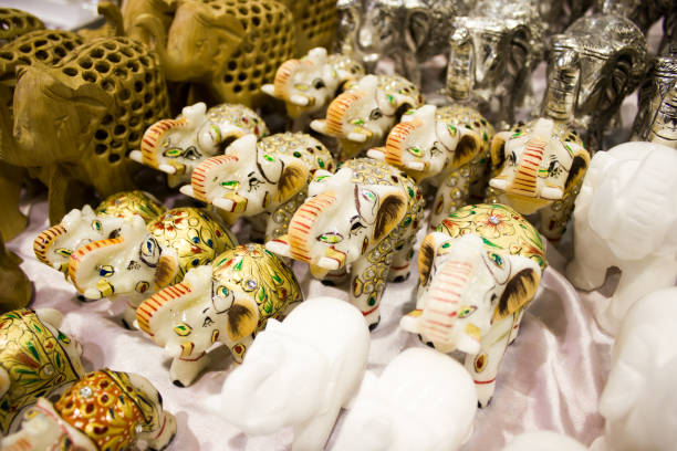 istock Indian Souvenirs in the market 907559732
