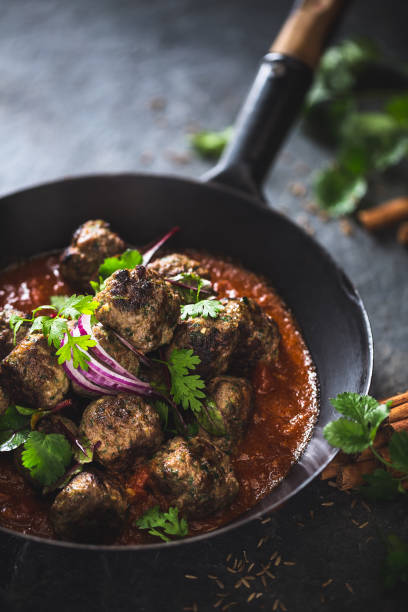 istock Indian Meatballs with Curry sauce 907567314