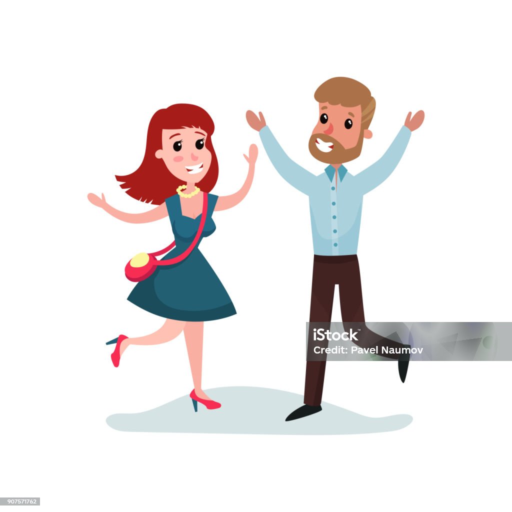 Ilustración de Feliz El Hombre Y La Mujer En El Amor Corren Hacia Otro Pareja De Enamorados En Un Vector De Dibujos Animados De Fecha Ilustración y más Vectores Libres de Derechos Ilustración de Feliz El Hombre Y La Mujer En El Amor Corren Hacia Otro Pareja De Enamorados En Un Vector De Dibujos Animados De Fecha Ilustración y más Vectores Libres de Derechos