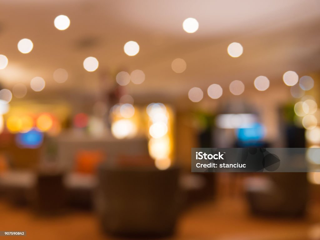 Abstract blur background of hotel lobby Office Stock Photo