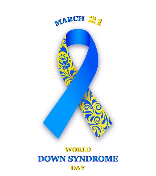 Vector illustration of World Down Syndrome Day