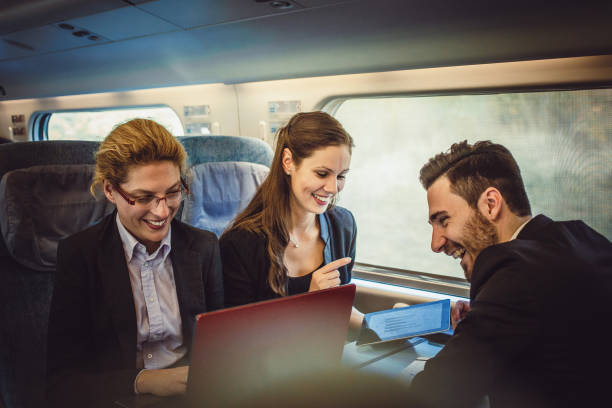 istock Business People Taking Public Transportation 907598420