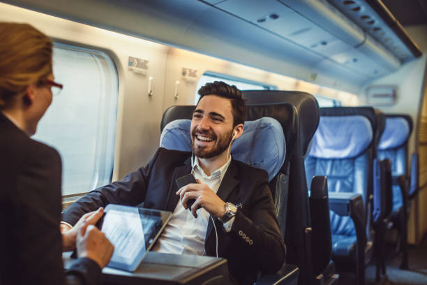 istock Business People Taking Public Transportation 907598546