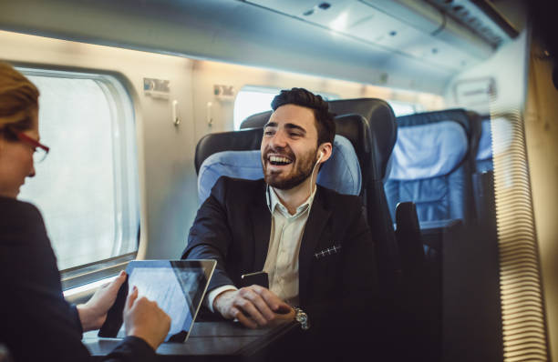istock Business People Taking Public Transportation 907598560