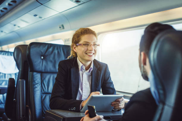 istock Business People Taking Public Transportation 907598616