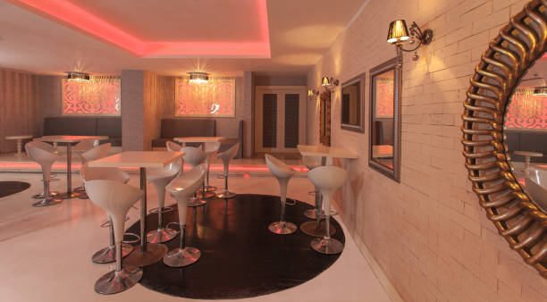 istock Resort hotel night club interior 907605858